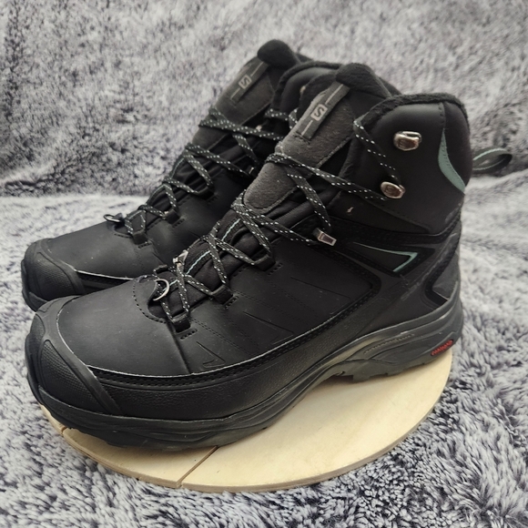 Salomon X Ultra Mid Winter CS WP Boots Women's Size 7.5 Black Waterproof Hiking - Picture 4 of 9